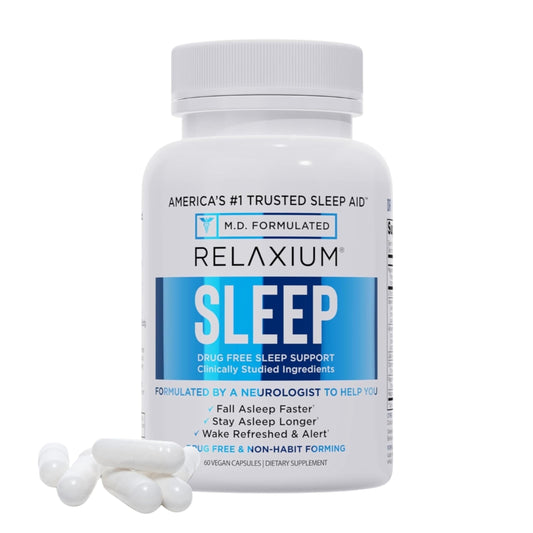 Relaxium envase frontal mostrando etiqueta y beneficios visibles