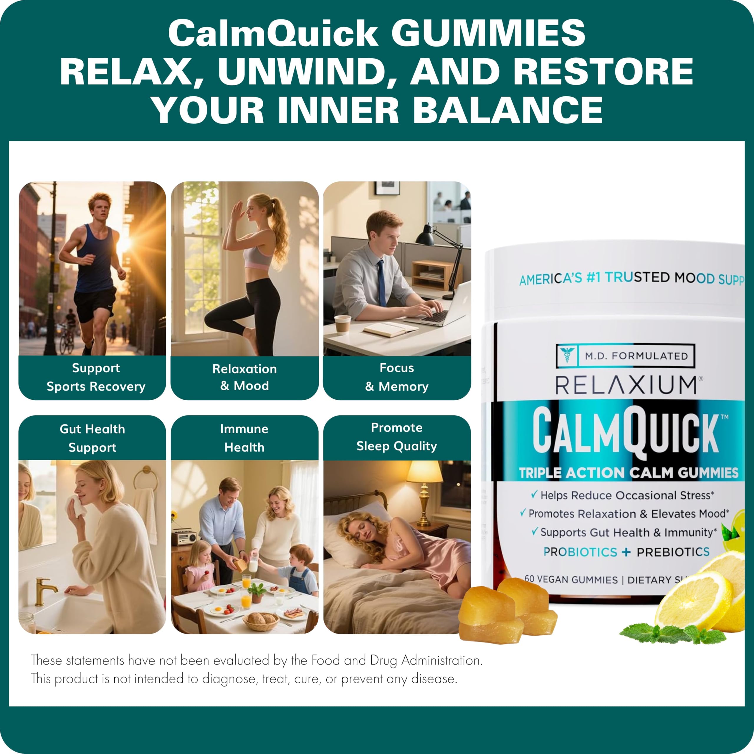 Relaxium etiqueta nutricional detallada mostrando ingredientes clave