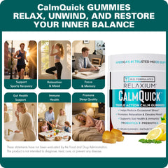 Relaxium etiqueta nutricional detallada mostrando ingredientes clave