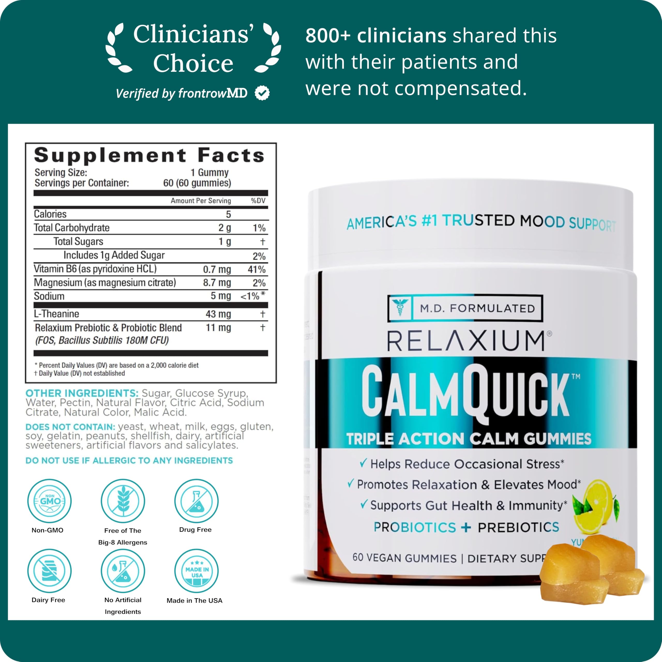 Relaxium primer plano de la textura de la gominola y apariencia apetecible