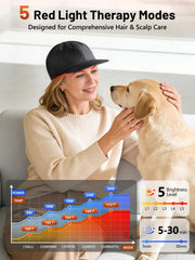 RELEXNOW gorra junto a mano para comparar tamaño y portabilidad