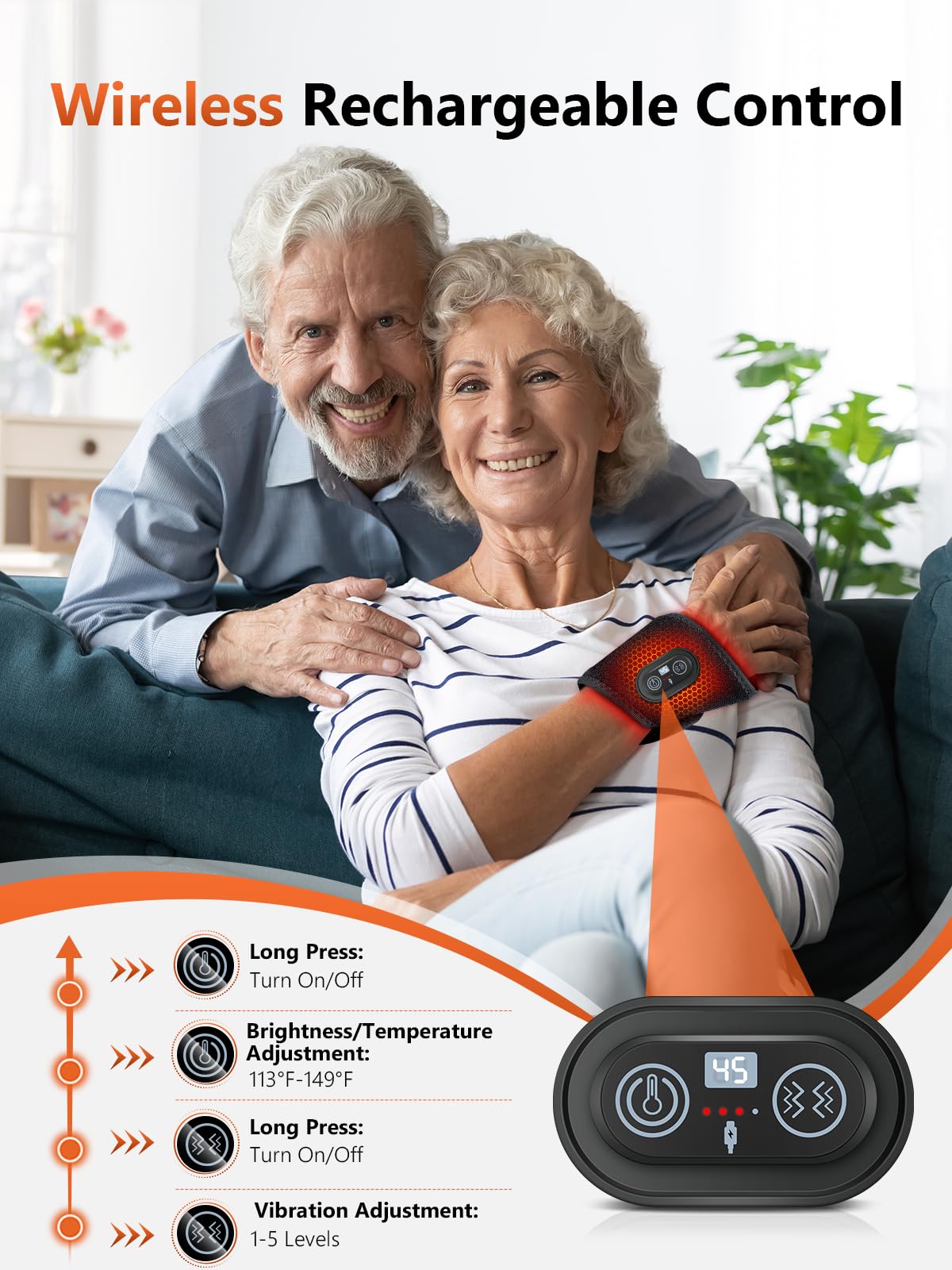 RELEXNOW vibración activa ilustrada mejorando la sensación de relajación
