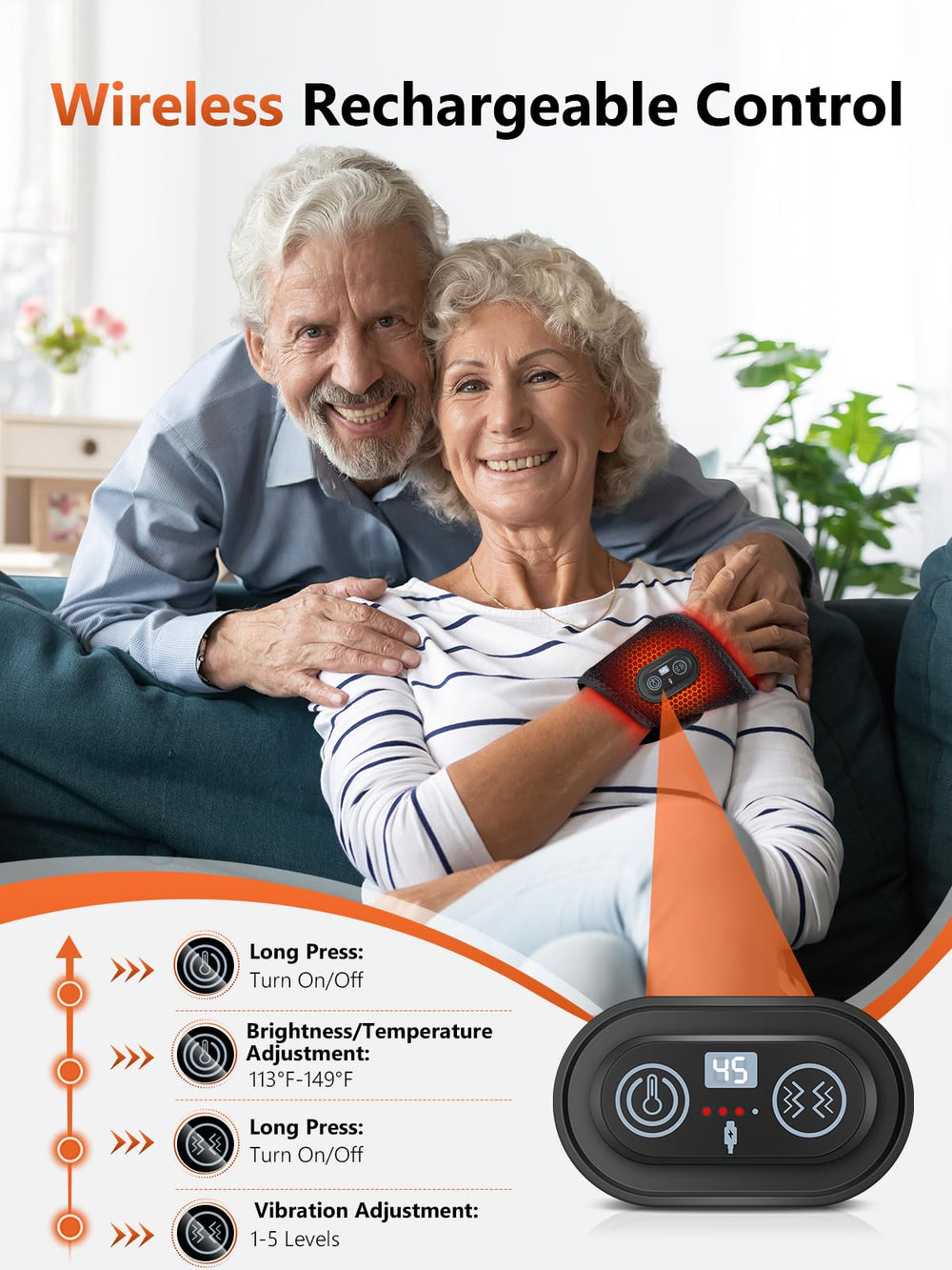 RELEXNOW vibración activa ilustrada mejorando la sensación de relajación