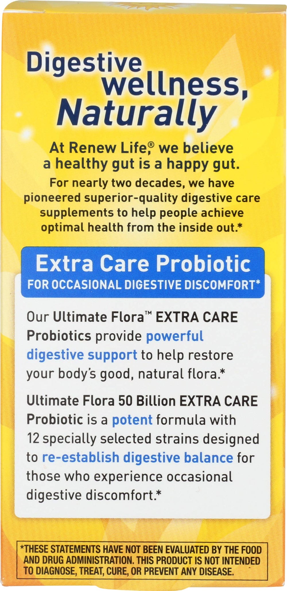 Renew Life cápsula cercana enfatizando fácil ingestión y protección