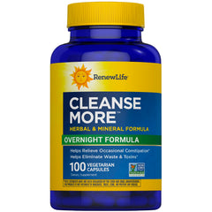 Renew Life envase frontal mostrando 100 cápsulas y claridad del producto