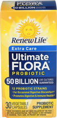 Renew Life frente del envase mostrando la marca y beneficio de 50B