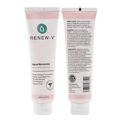 renew-v caja y materiales que resaltan formulación sin químicos