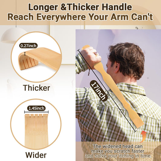 Renook primer plano del mango pulido de bambú, tacto suave y duradero