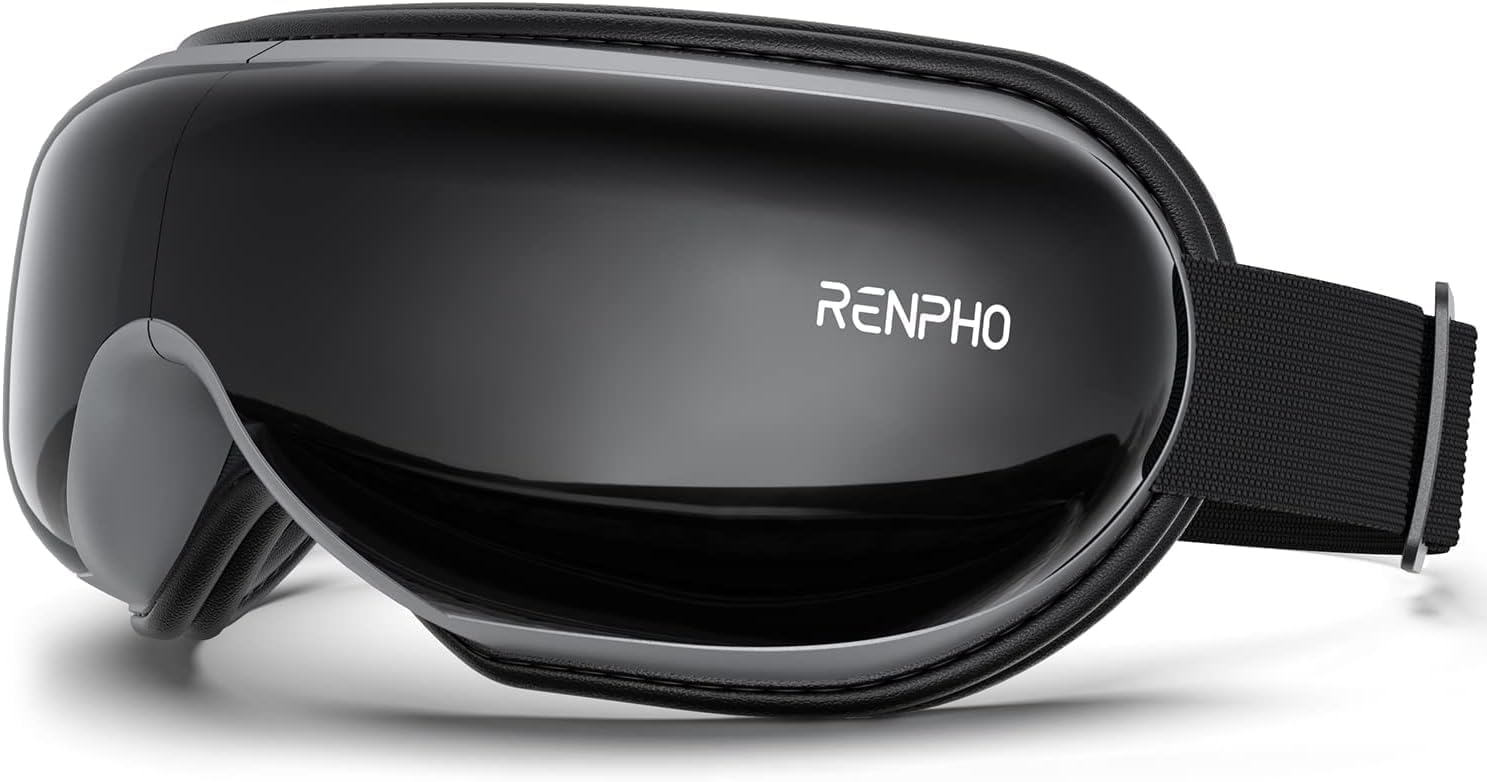 RENPHO Eyeris 1 vista frontal mostrando diseño ergonómico y bloqueo de luz