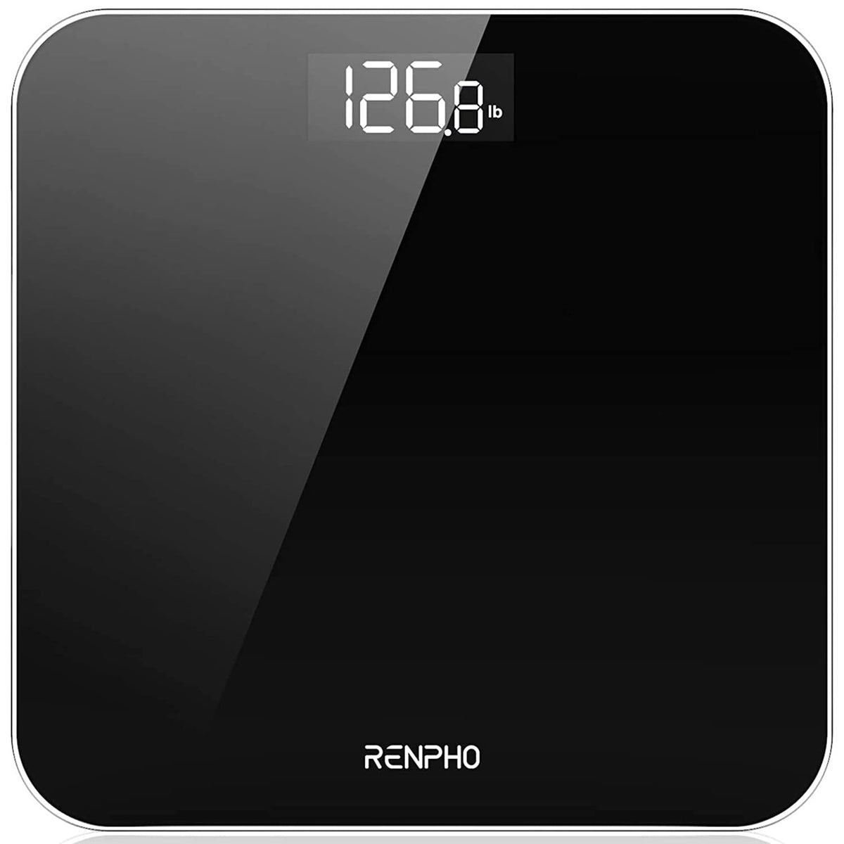 RENPHO vista frontal con pantalla LED clara para lecturas rápidas