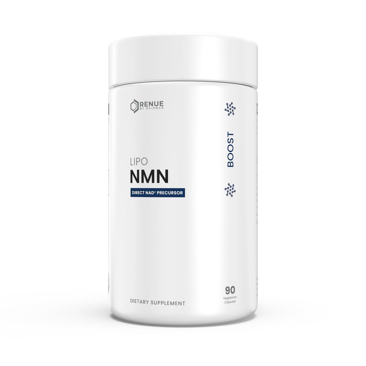 Renue By Science envase frontal mostrando LIPO NMN y claridad del producto