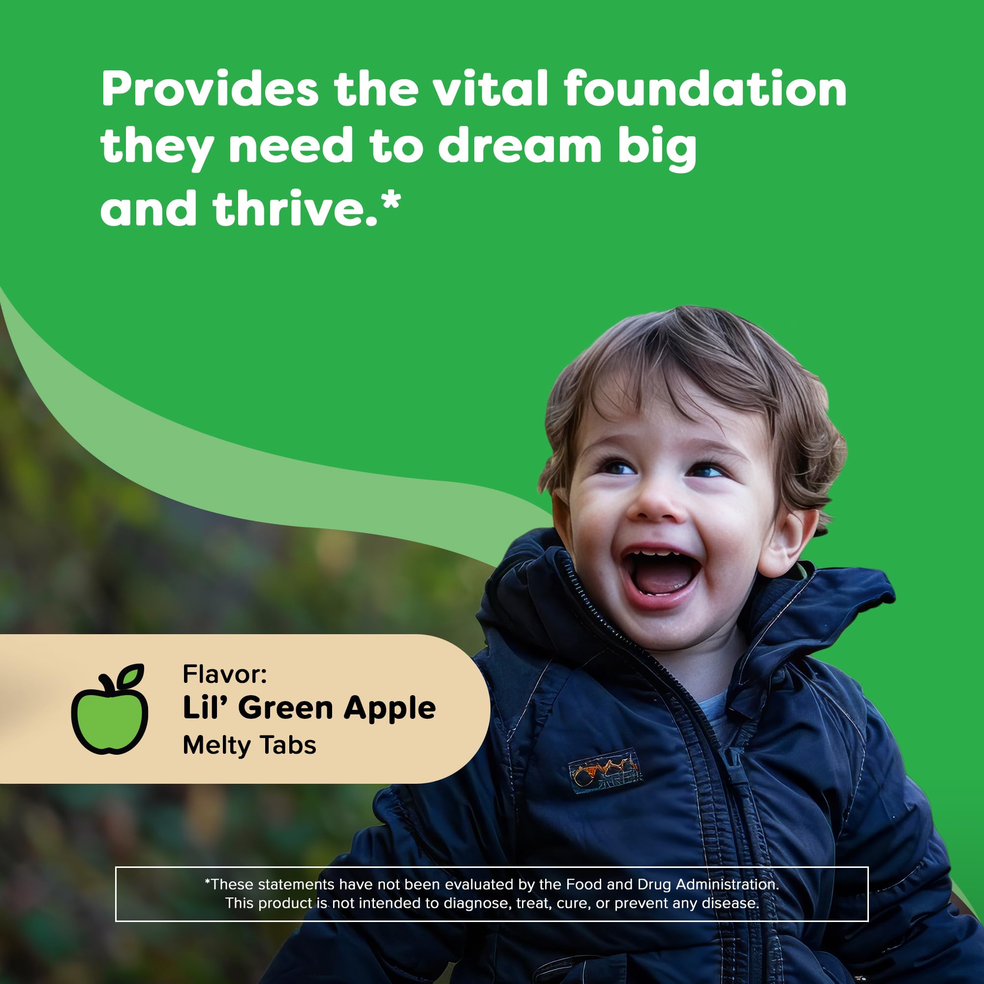 Renzo's tabletas melty apiladas que resaltan facilidad de administración