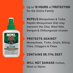 Repel comparado con una mano para mostrar tamaño compacto portátil