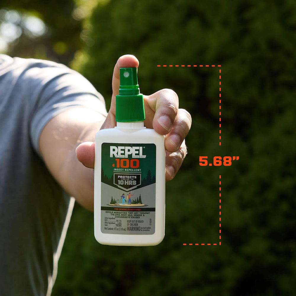 Repel sobre mesa de camping listo para uso en exteriores