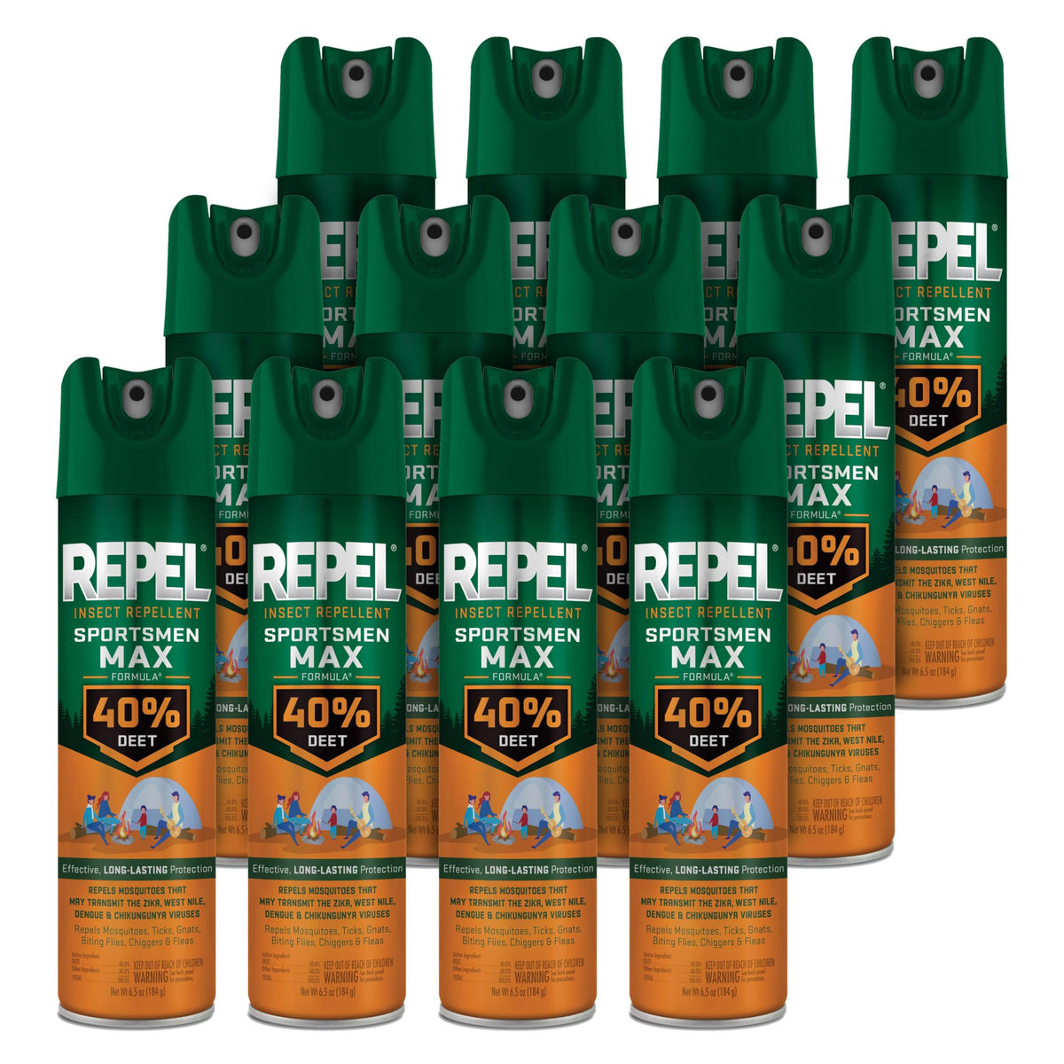 Repel aerosol frontal mostrando diseño claro y uso práctico
