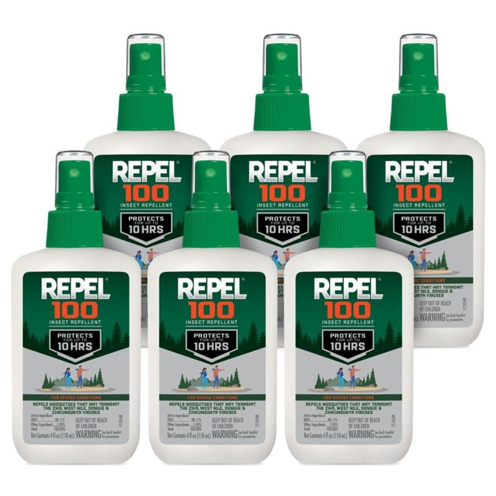 Repel envase frontal 4 oz mostrando marca y formato portátil
