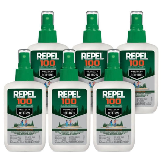 Repel envase frontal 4 oz mostrando marca y formato portátil