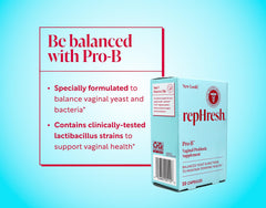 Interior del envase RepHresh Pro-B con forro protector que mantiene potencia