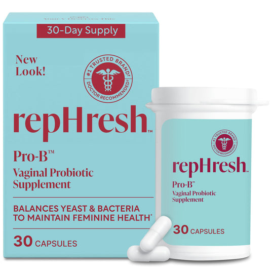 RepHresh Pro-B frente del envase mostrando etiqueta y beneficios visibles