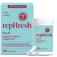 RepHresh Pro-B frente del envase mostrando etiqueta y beneficios visibles