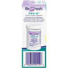 Rephresh Pro-B tamaño en escala junto a moneda para referencia de volumen