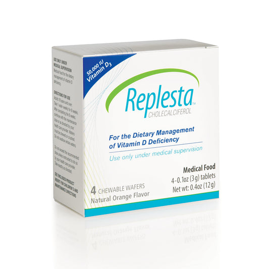 Replesta frente del empaque mostrando la caja y beneficios visibles