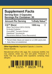 Researched Nutritionals etiqueta con lista de ingredientes y beneficios aclarativos