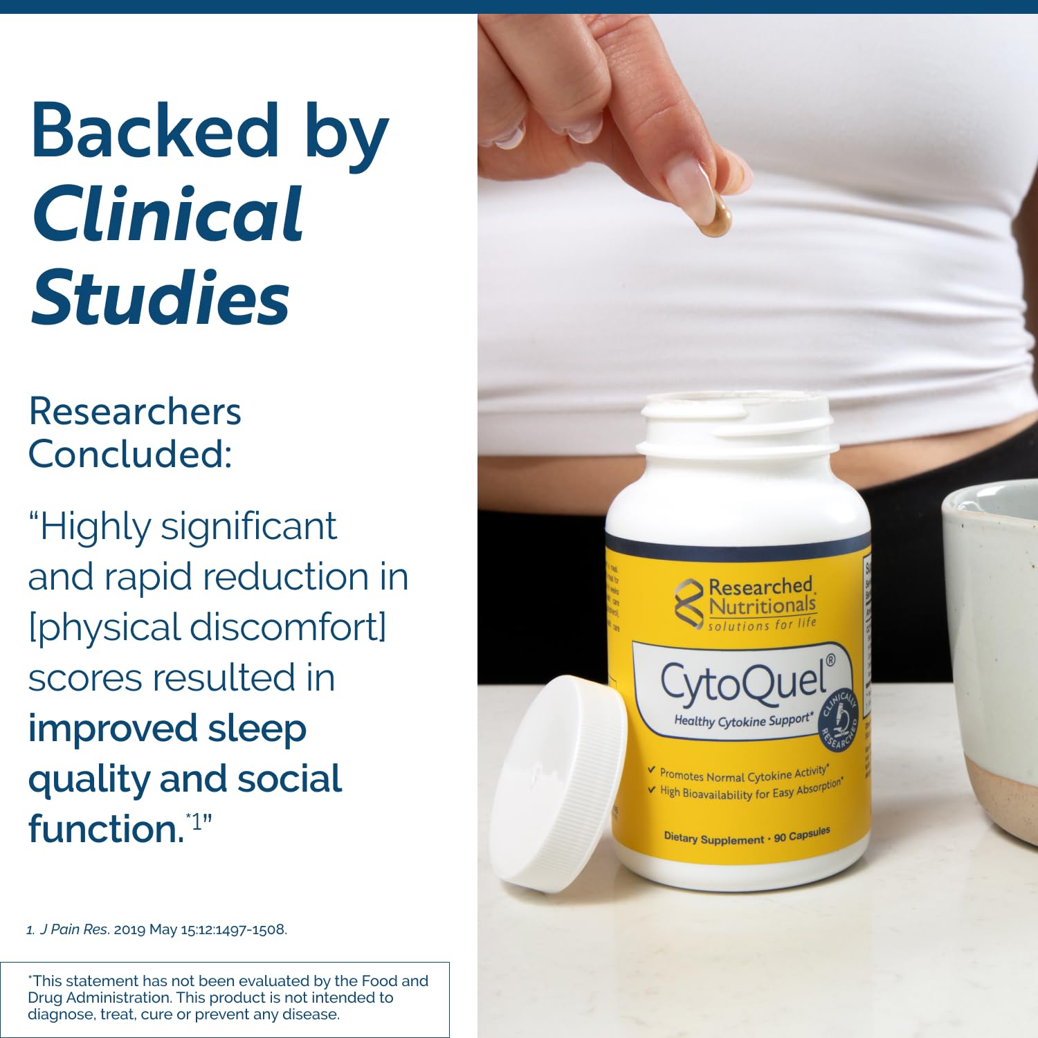 Researched Nutritionals polvo de extracto de cúrcuma textura y aspecto natural