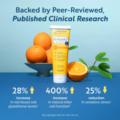 Close-up del líquido liposomal Researched Nutritionals mostrando su textura y facilidad de toma