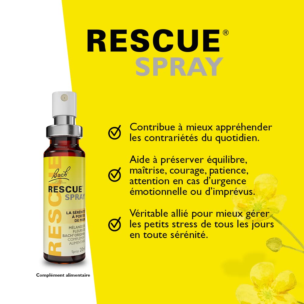 RESCUE Bach vista cercana de la textura del líquido y envase para dosificación exacta