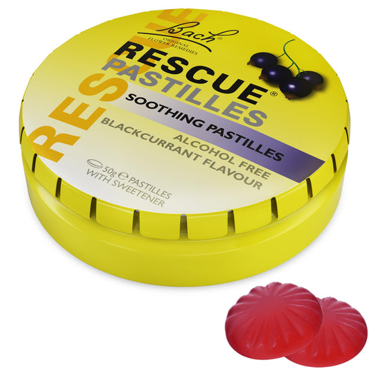 RESCUE Pastillas en lata con cierre, ideal para llevar.