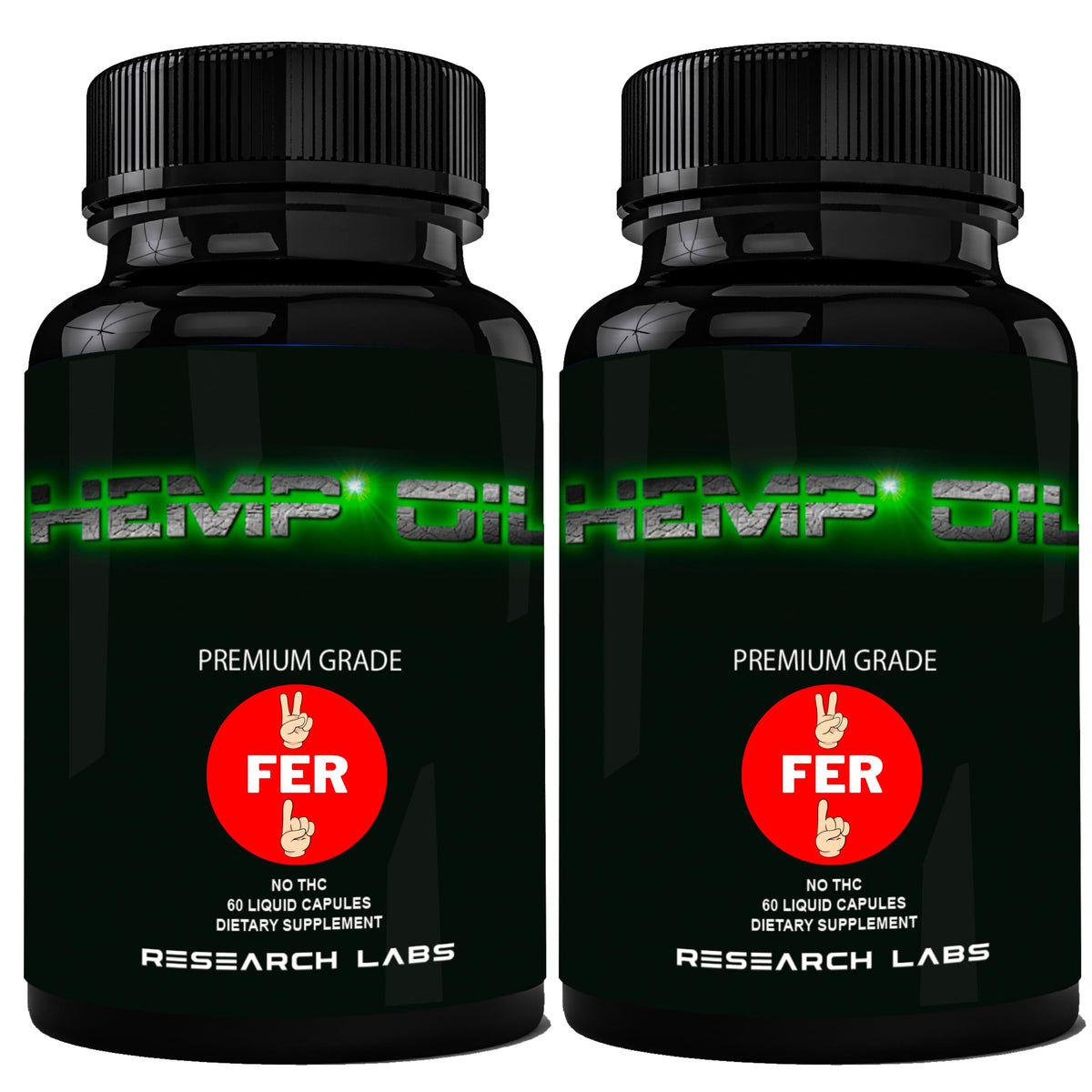 Research Labs vista frontal del empaque, claridad y confianza