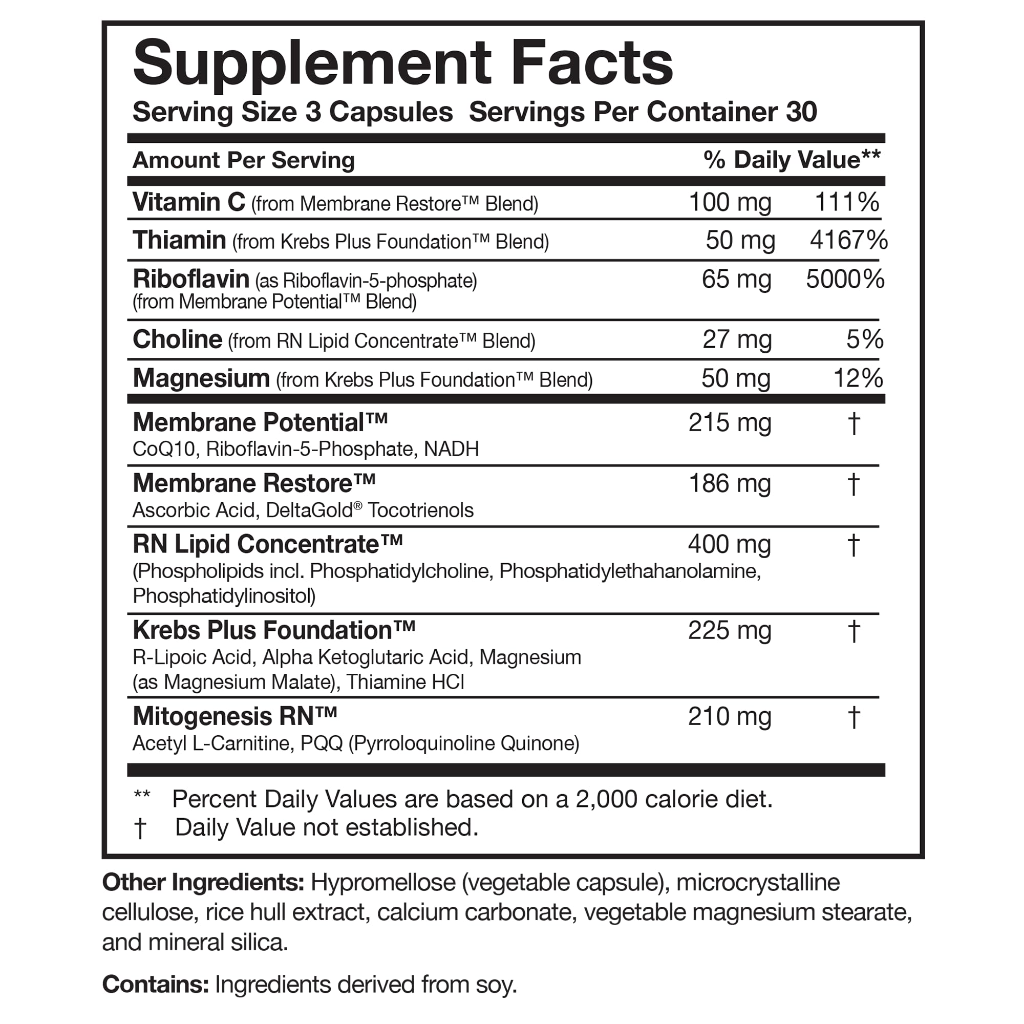 Researched Nutritionals ATP 360 botella junto a regla para comparar tamaño