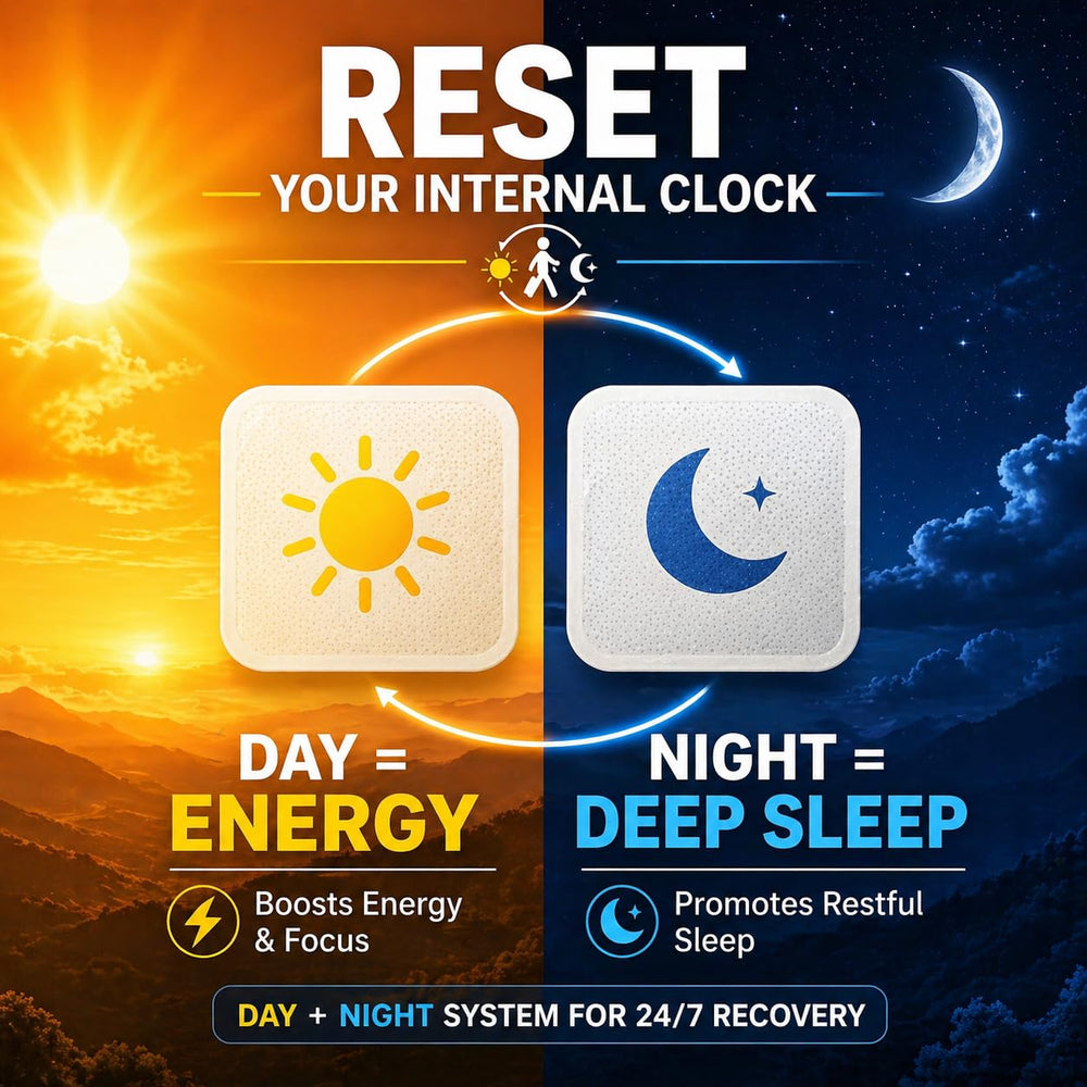 Reset Jet Lag Recovery Patch dentro de bolso de mano listo para vuelos internacionales