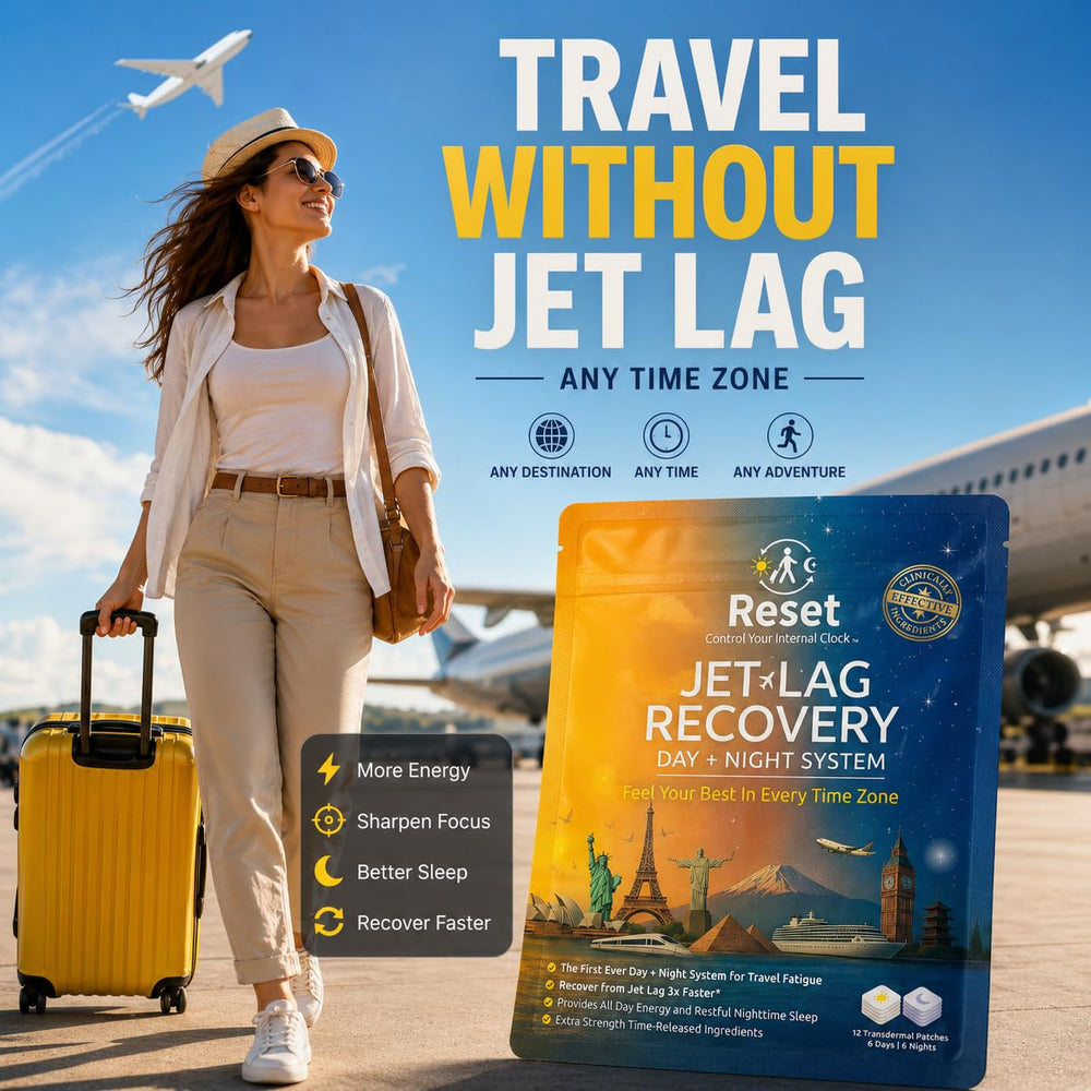 Reset Jet Lag Recovery Patch detalle de textura del parche Night para aplicación cómoda
