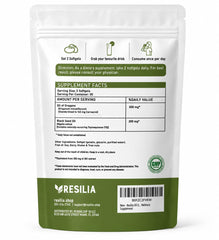 Close-up de cápsulas Resilia Oil Of Oregano que muestra textura y brillo