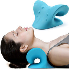 RESTCLOUD vista frontal del relaxer azul mostrando diseño ergonómico y confort