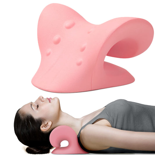 RESTCLOUD vista frontal del relaxer rosa mostrando diseño y beneficio postural
