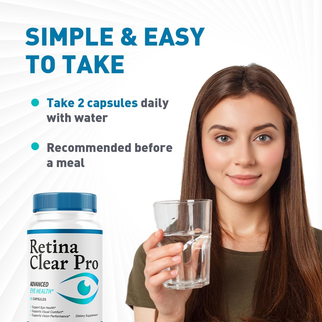 Retina Clear Pro etiqueta con lista de ingredientes, transparencia informativa del producto