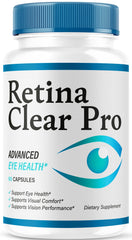 Retina Clear Pro frontal del envase mostrando 60 cápsulas y presentación clara