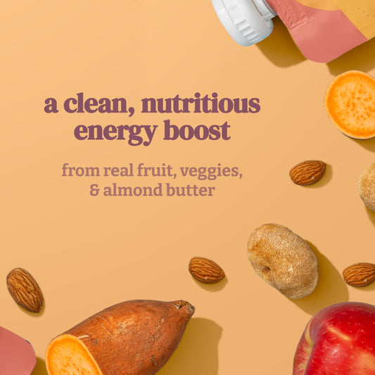 Primer plano de la textura del smoothie Reup que destaca ingredientes naturales