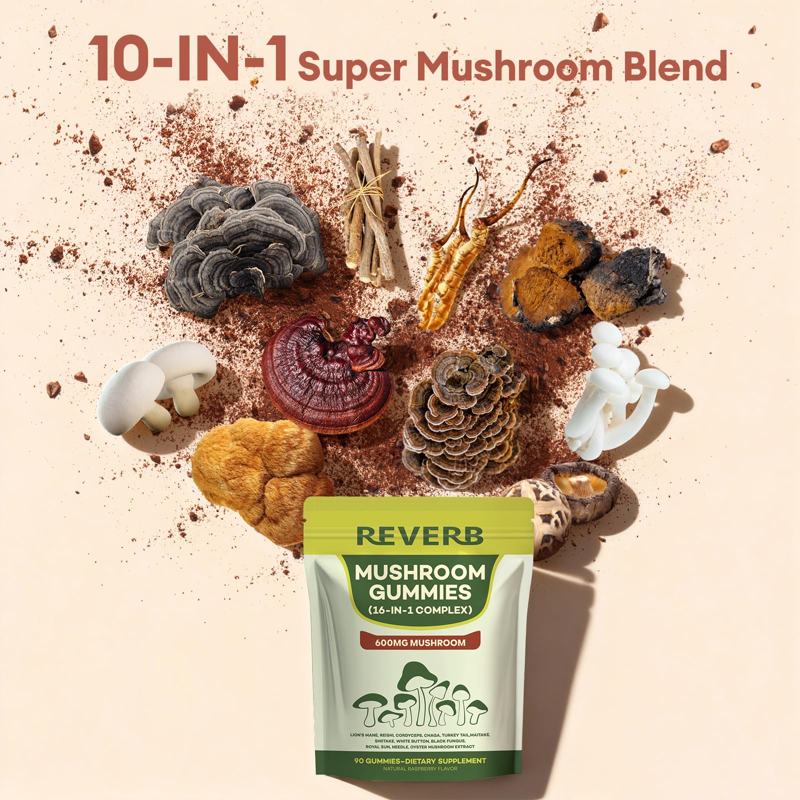 REVERB gomita abierta con relleno líquido de frambuesa para sabor natural