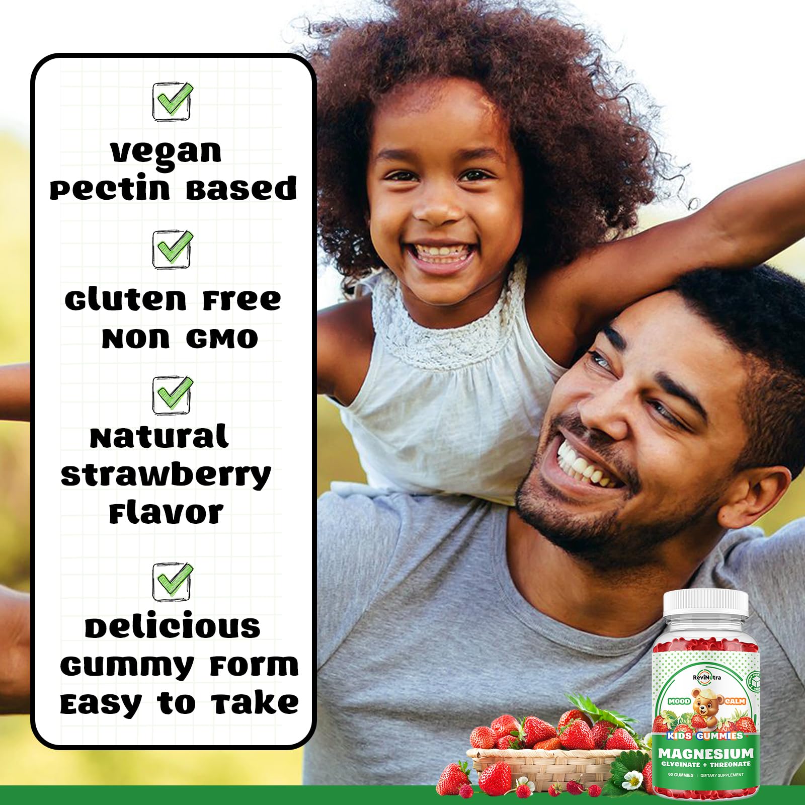 ReviNutra etiqueta nutricional mostrando vitaminas y dosificación clara