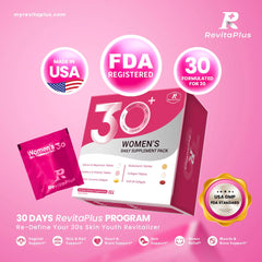 RevitaPlus etiqueta nutricional con lista de ingredientes claros