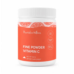 Revitalize Wellness empaque frontal mostrando porciones y pureza
