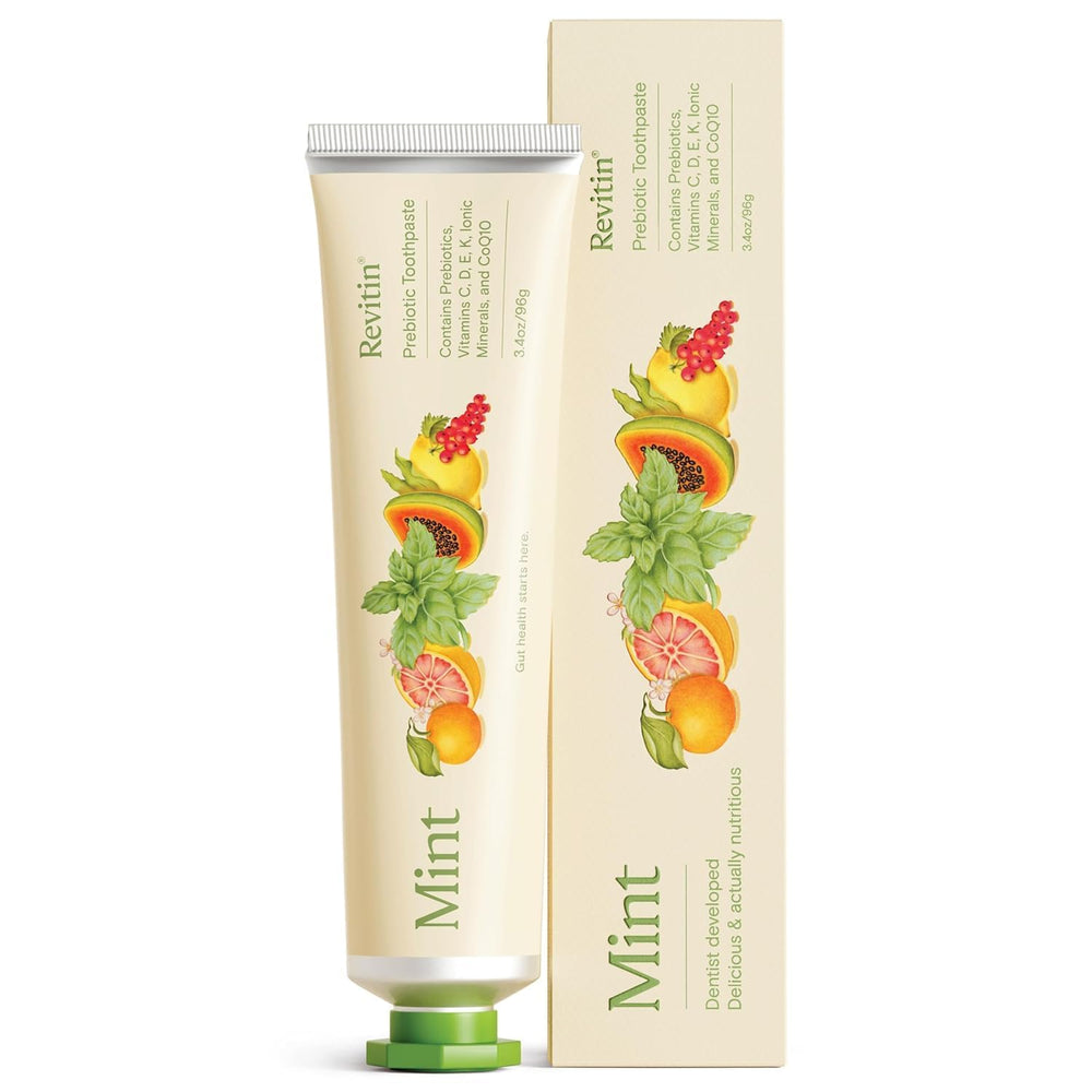 Revitin tubo frontal mostrando la marca y limpieza confiable
