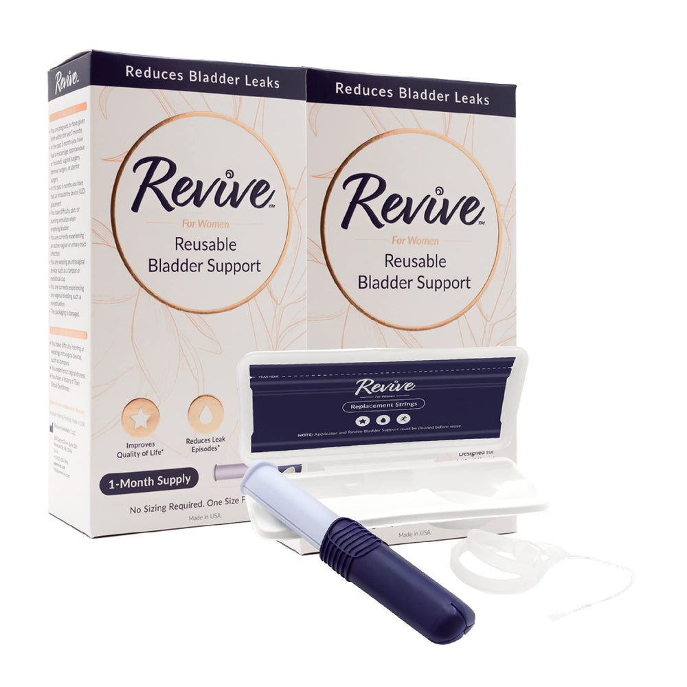 Revive paquete frontal mostrando contenido y beneficio de discreción