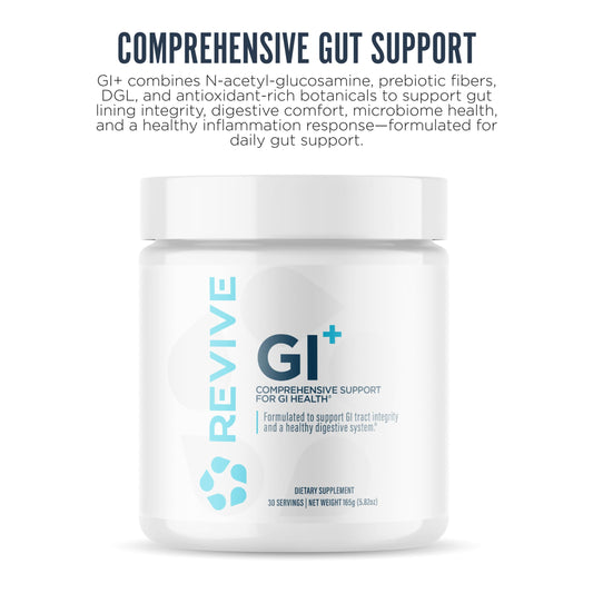 Revive MD GI Plus: cuchara medidora facilita una dosis diaria para apoyar la digestión