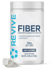 Revive envase frontal sin sabor mostrando tamaño y porciones