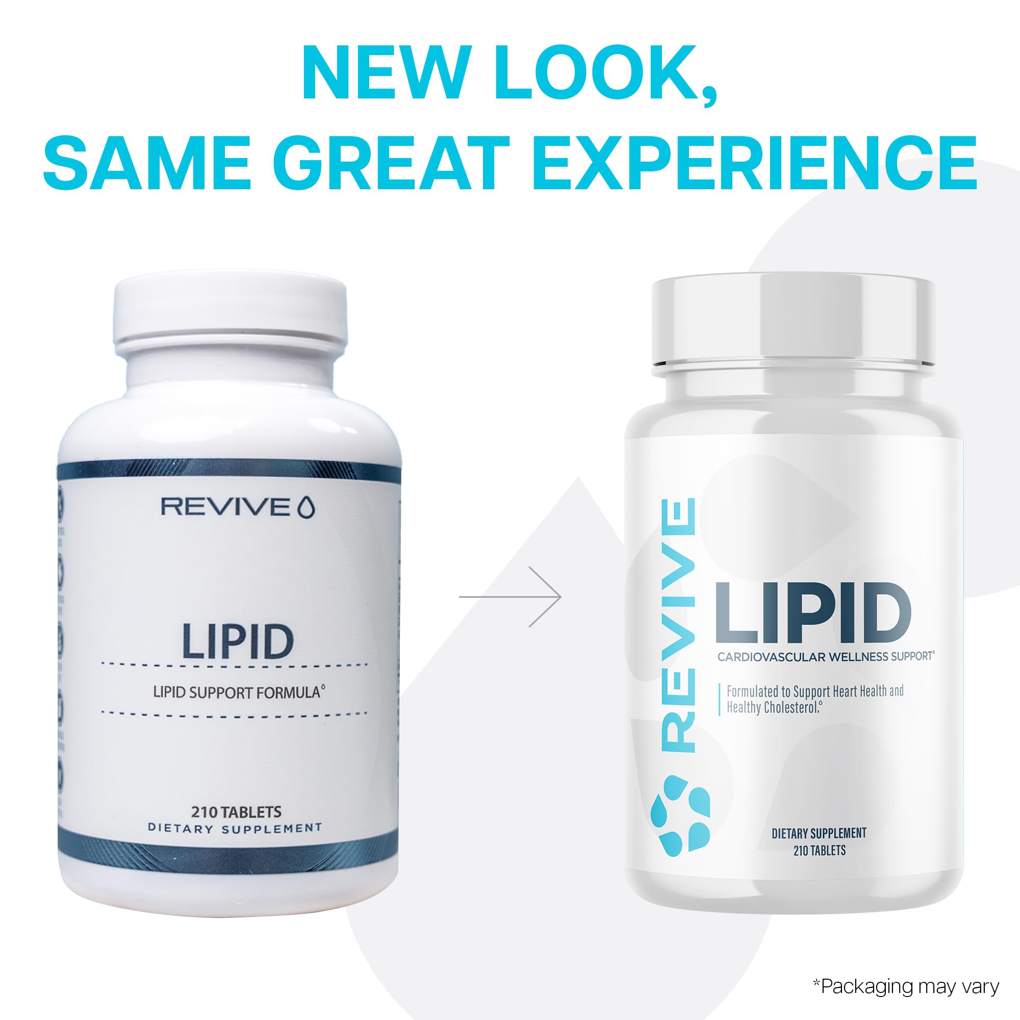 Revive MD Lipid Support etiqueta informativa y envase sin rellenos